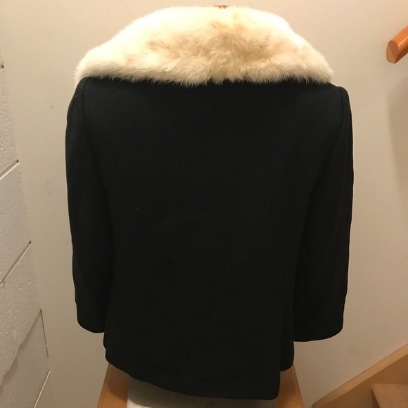 Hollywood Mink & Wool Black Jacket. Size Small - Picture 6 of 6